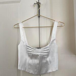Zara White Halter Top